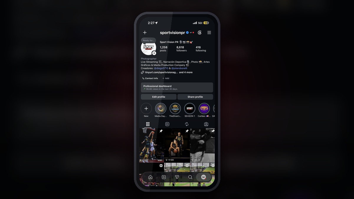 Contenido digital Sport Vision PR